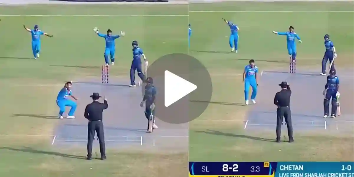 [Watch] W, W - India's Chetan Sharma Dismantles Sri Lanka In U-19 Asia Cup Semi-Final